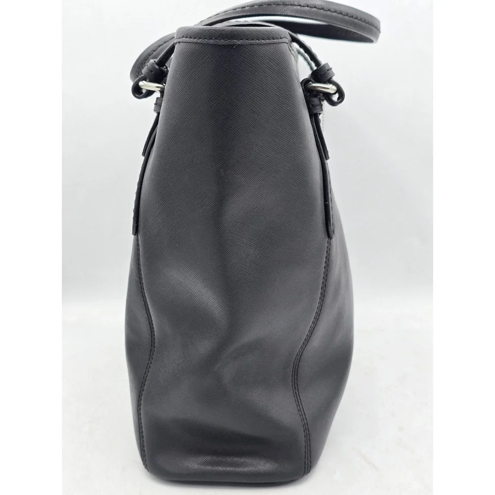 COACH Peyton Leather Zip Top Tote Bag Purse - Black/Silver‎ - SEE PHOTOS